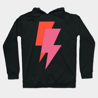 Pink and Orange Lightning Bolts Active Hoodie